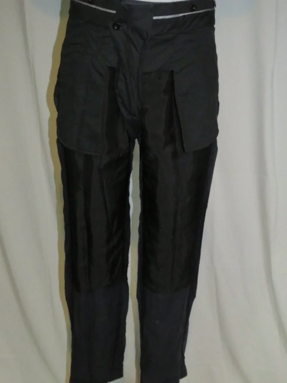 J. Mueser Silk Linen Blend Dark Graphite Dress Pants 30.5